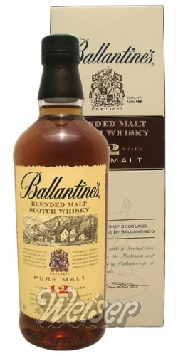 Whisky Schottland Blended Whisky Ballantine S 12 Jahre Blended Malt Pure Malt 0 7 Ltr