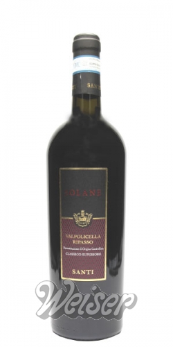 Venetien Ripasso / Solane 0,75 Classico / Italien Wein / Santi 2019 Valpolicella