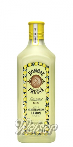 Citron Bombay Mediterranean Spirituosen Gin with Weitere Jenever / 0,7 / Pressé und Infusion ltr. Lemon a