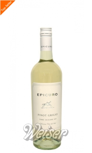 Wein / Italien / Apulien / Epicuro Pinot Grigio 0,75 ltr. Terre Siciliane  2022
