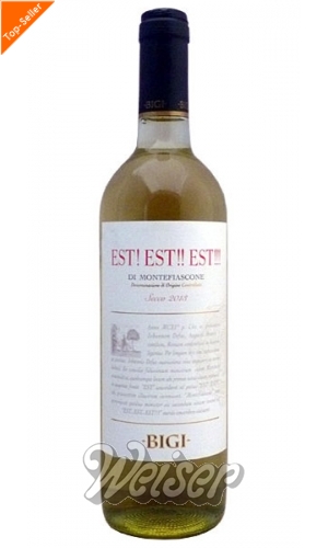 Est! Secco Est!!! Italien Umbrien / / 0,75 Wein Montefiascone Bigi Est!! / 2021 di